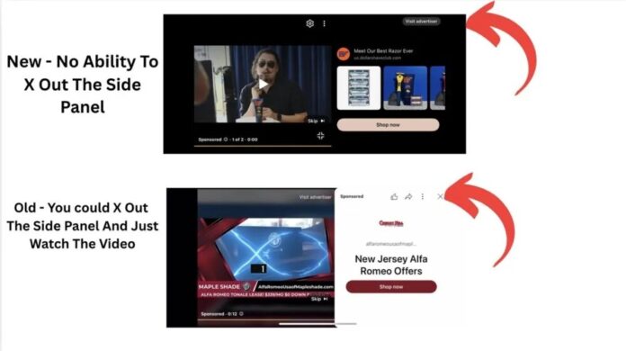 Quảng cáo hiển thị ở bảng điều khiển bên của YouTube (Ảnh: Internet) Quảng cáo hiển thị ở bảng điều khiển bên của YouTube (Ảnh: Internet)