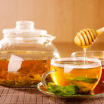 trà và mật ong