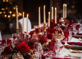 10 màu sắc trang trí Giáng Sinh 2025 sang trọng, rực rỡ mà không kém phần thanh lịch Đỏ rượu vang
