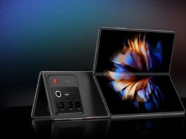 Hình ảnh chính thức điện thoại màn hình gập Nubia Fold (Ảnh: Internet)