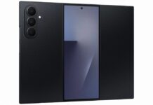 Điện thoại gập 3 màn hình Galaxy Z TriFold màu đen (Ảnh: Internet)