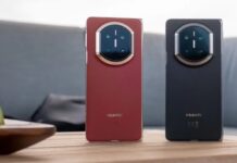 HUAWEI ra mắt điện thoại màn hình gập Mate X7 và các thiết bị khác trên thị trường toàn cầu Điện thoại màn hình gập HUAWEI Mate X7 màu Đỏ Tinh Vân & Đen (Ảnh: Internet)