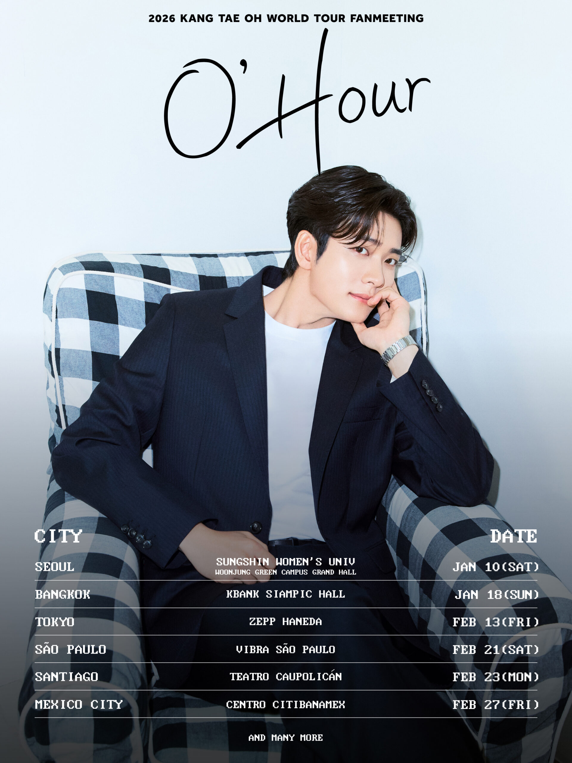 Lịch trình tour fan meeting trải dài tại sáu quốc gia, từ Hàn Quốc, Thái Lan, Nhật Bản đến Brazil, Chile và Mexico, mở ra cơ hội gần gũi với fan ở nhiều châu lục (Ảnh: Internet)