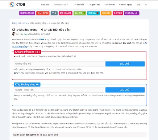 Cùng giới trẻ khám phá “kí tự quả táo iPhone” cùng kho kí tự đặc biệt tại KTDB.NET kí tự đặc biệt kí tự đẹp kí tự quả táo iPhone KTDB NET tạo tên game