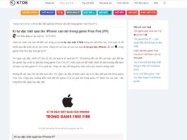 Cùng giới trẻ khám phá “kí tự quả táo iPhone” cùng kho kí tự đặc biệt tại KTDB.NET kí tự quả táo iPhone