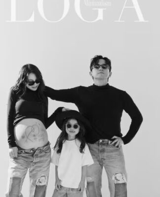 Bộ ảnh ghi lại khoảnh khắc gia đình nhỏ đang háo hức chuẩn bị cho đám cưới sắp tới và sự chào đời của em bé thứ hai (Ảnh: Internet)