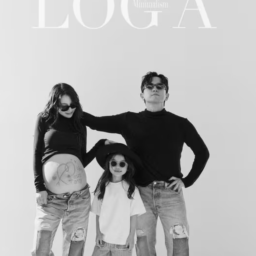 Bộ ảnh ghi lại khoảnh khắc gia đình nhỏ đang háo hức chuẩn bị cho đám cưới sắp tới và sự chào đời của em bé thứ hai (Ảnh: Internet)