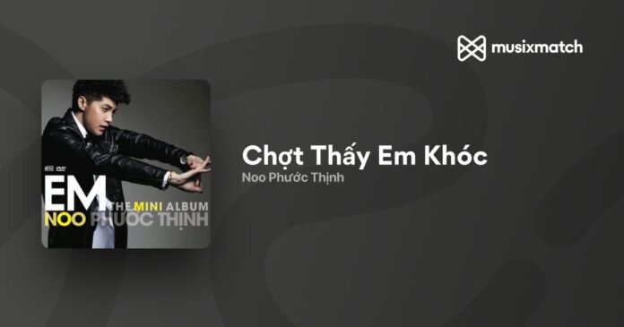 Bài hát Chợt Thấy Em Khóc. Nguồn: Internet