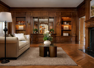 7 màu sơn nội thất được dự đoán sẽ thịnh hành vào năm 2026 màu sơn nội thất Màu gỗ gụ