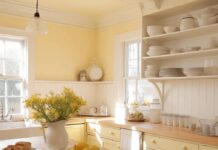 7 màu nhà bếp được dự đoán sẽ “lên ngôi” vào năm 2026 màu nhà bếp năm 2026 Vàng nhạt