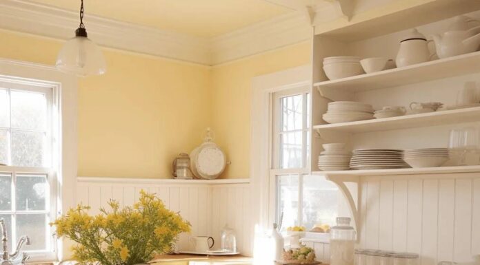 màu nhà bếp năm 2026 Vàng nhạt