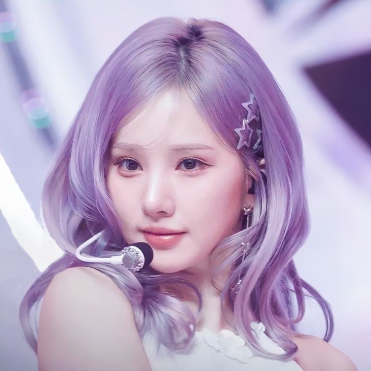 Màu tóc nhuộm nữ - tím sữa