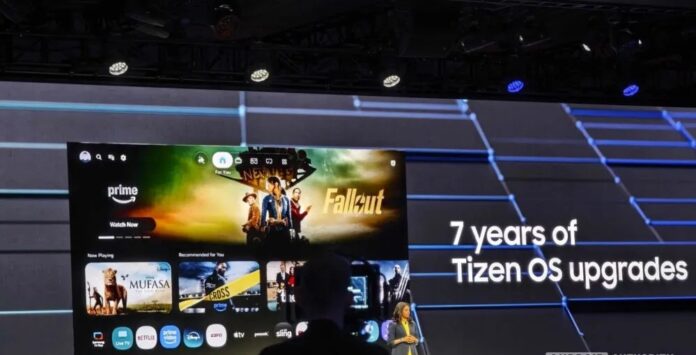 Mẫu TV mới sẽ được cập nhật hệ điều hành Tizen trong 7 năm (Ảnh: Internet)