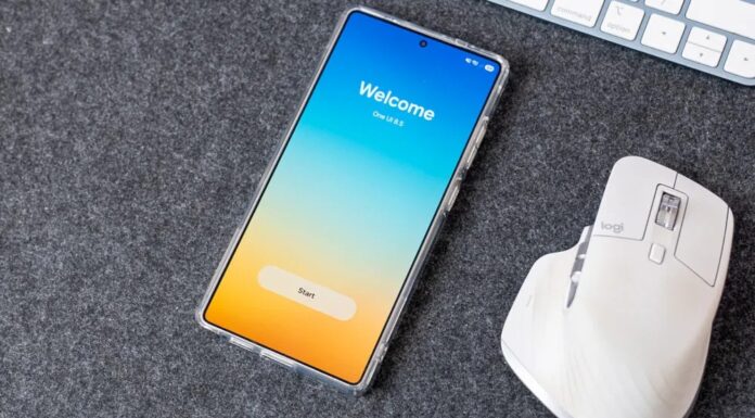 Samsung khởi động chương trình beta của One UI 8.5 cho dòng điện thoại Galaxy S25 Màn hình khởi động One UI 8.5 trên điện thoại Samsung (Ảnh: Internet)