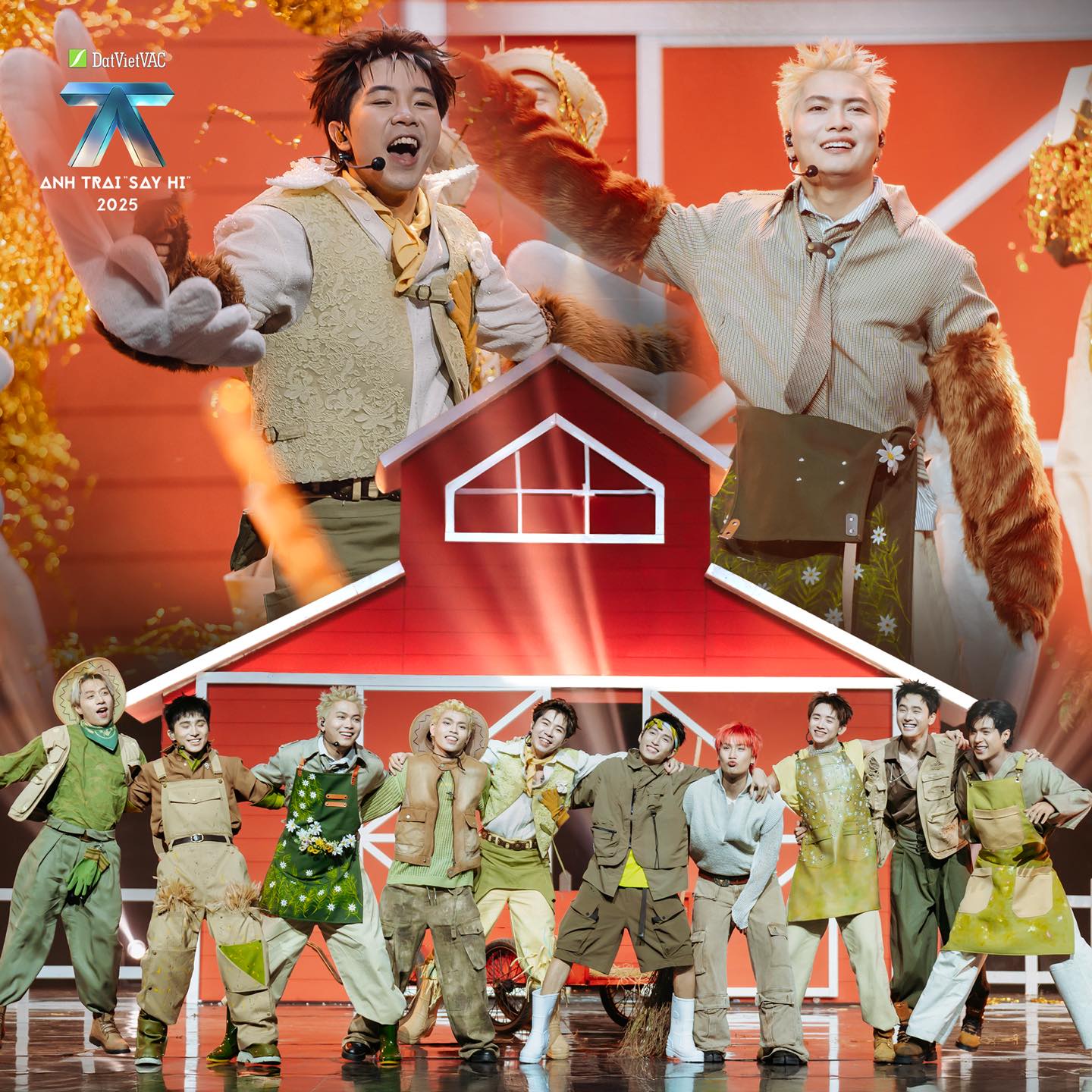 Bài hát Ngất Ngây Con Gà Tây mang năng lượng tích cực cùng tình anh em thân thiết trong Anh trai Say Hi (Nguồn: internet)