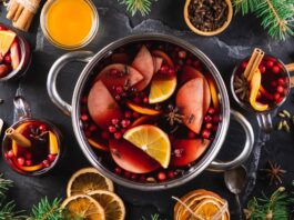 Thức uống Giáng sinh Mulled Grape Juice Punch