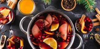 Thức uống Giáng sinh Mulled Grape Juice Punch