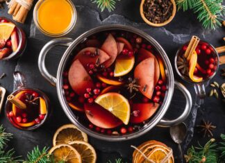 Thức uống Giáng sinh Mulled Grape Juice Punch