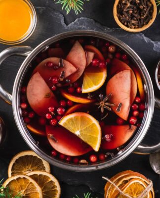 Thức uống Giáng sinh Mulled Grape Juice Punch
