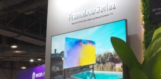 10 sản phẩm công nghệ thú vị tại CES 2026: TV dùng ngoài trời, robot lau nhà leo cầu thang Sylvox Frameless Pro tại CES 2026 (Ảnh: Internet)