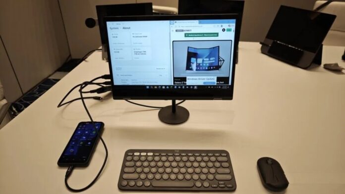 Giao diện Windows 11 của điện thoại NexPhone (Ảnh: Internet)