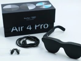 Kính thực tế ảo RayNeo Air 4 Pro (Ảnh: Internet)