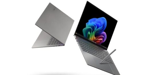 Laptop Acer Swift 16 AI SF16 71T với bút cảm ứng (Ảnh: Internet)