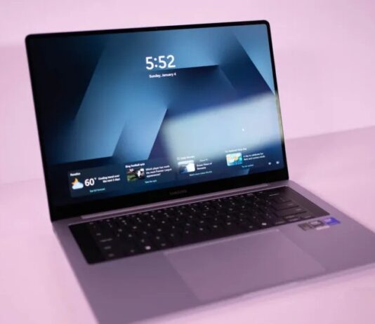 Mẫu laptop Galaxy Book 6 Pro của Samsung (Ảnh: Internet)