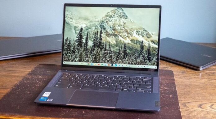 Các mẫu laptop giá rẻ với hiệu suất tốt và trải nghiệm mượt mà bạn nên mua trong năm 2026 Laptop Lenovo IdeaPad Flex 5 Chromebook (2023) (Ảnh: Internet)