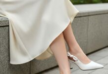 6 xu hướng màu giày cao gót được dự đoán sẽ “lên ngôi” năm 2026 giày cao gót Cloud Dancer