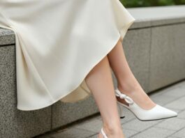 6 xu hướng màu giày cao gót được dự đoán sẽ “lên ngôi” năm 2026 giày cao gót Cloud Dancer