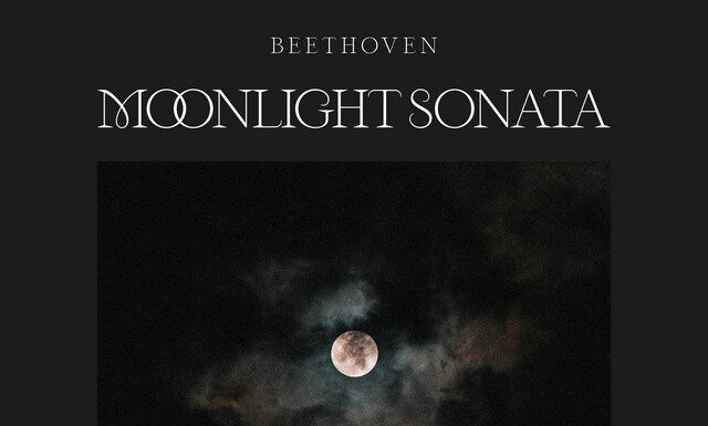 Bản nhạc cổ điển Moonlight Sonata. Nguồn: Internet