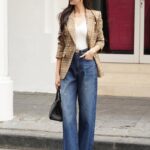 Cách chọn và phối đồ với quần jeans để trông thanh lịch hơn Quần jeans kết hợp áo blazer