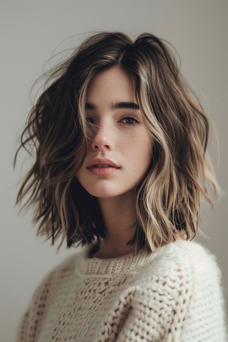 Kiểu tóc lob xoăn