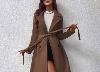 Áo khoác camel đặc biệt đẹp khi đi cùng các món đồ da