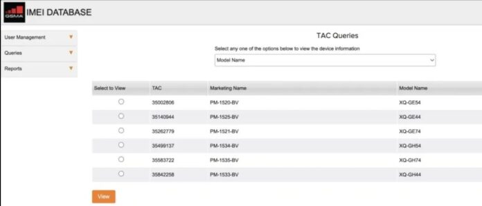 Số hiệu IMEI của Sony được phát hiện (Ảnh: Internet) Số hiệu IMEI của Sony được phát hiện (Ảnh: Internet)