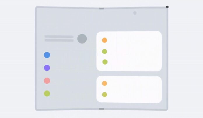 Thiết bị Wide Fold màu trắng trong One UI 9 (Ảnh: Internet)