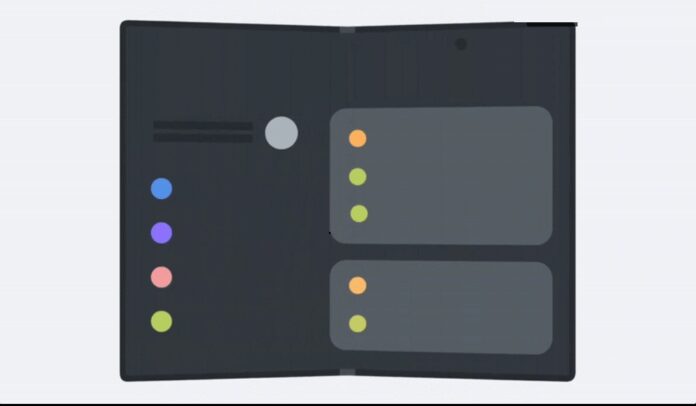 Hình ảnh tiết lộ thiết bị Wide Fold màu đen trong One UI 9 (Ảnh: Internet)