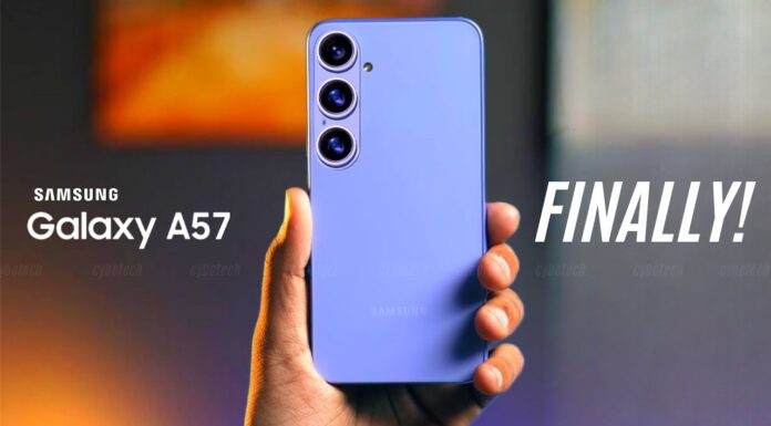 Hình ảnh dự đoán điện thoại Galaxy A57 sắp ra mắt (Ảnh: Internet)