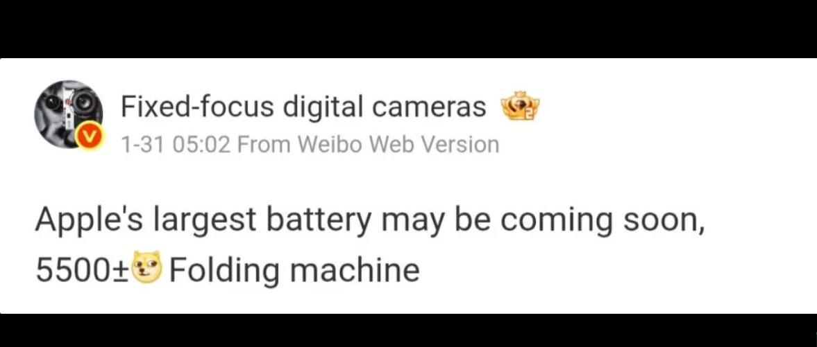 iPhone Fold của Apple sẽ có dung lượng pin lớn hơn nhiều so với Galaxy Z Fold 7 của Samsung?