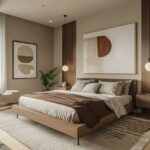 màu sơn phòng ngủ Nâu ấm