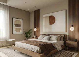 5 màu sơn phòng ngủ sẽ “lên ngôi” vào năm 2026 màu sơn phòng ngủ Nâu ấm