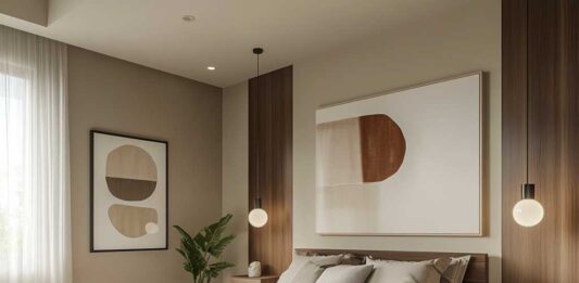 màu sơn phòng ngủ Nâu ấm