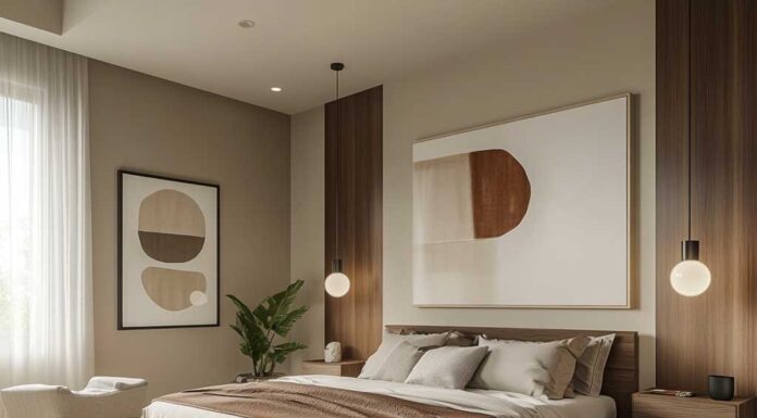 màu sơn phòng ngủ Nâu ấm