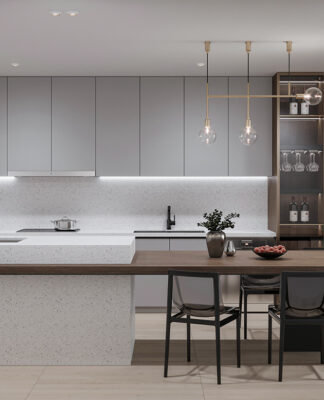 cách khiến nhà bếp sang xịn: Một trong những cách nhanh nhất để nhà bếp trông gọn gàng và “xịn” hơn là sử dụng các thiết bị gia dụng lắp đặt sẵn