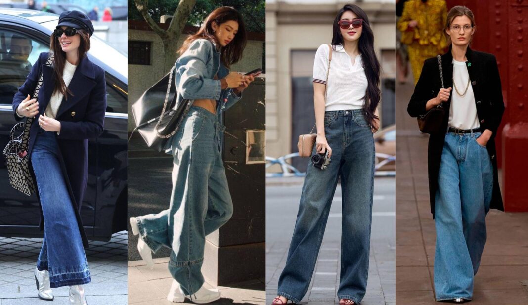Không chỉ thoải mái, quần jeans ống rộng còn ghi điểm nhờ khả năng tôn dáng đáng kinh ngạc