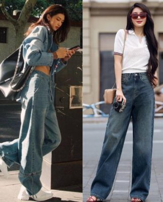 Không chỉ thoải mái, quần jeans ống rộng còn ghi điểm nhờ khả năng tôn dáng đáng kinh ngạc