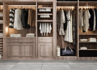 tủ đồ tối giản