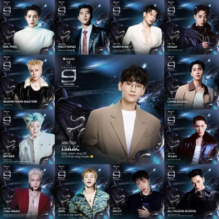 Danh sách các Anh Trai xác nhận tham gia Day 9. Nguồn: internet