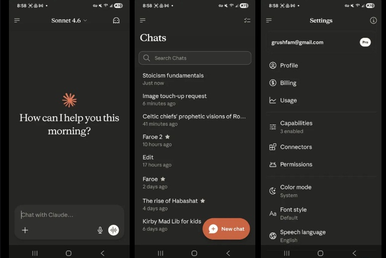 Sử dụng Claude trên Android (Ảnh: Internet)